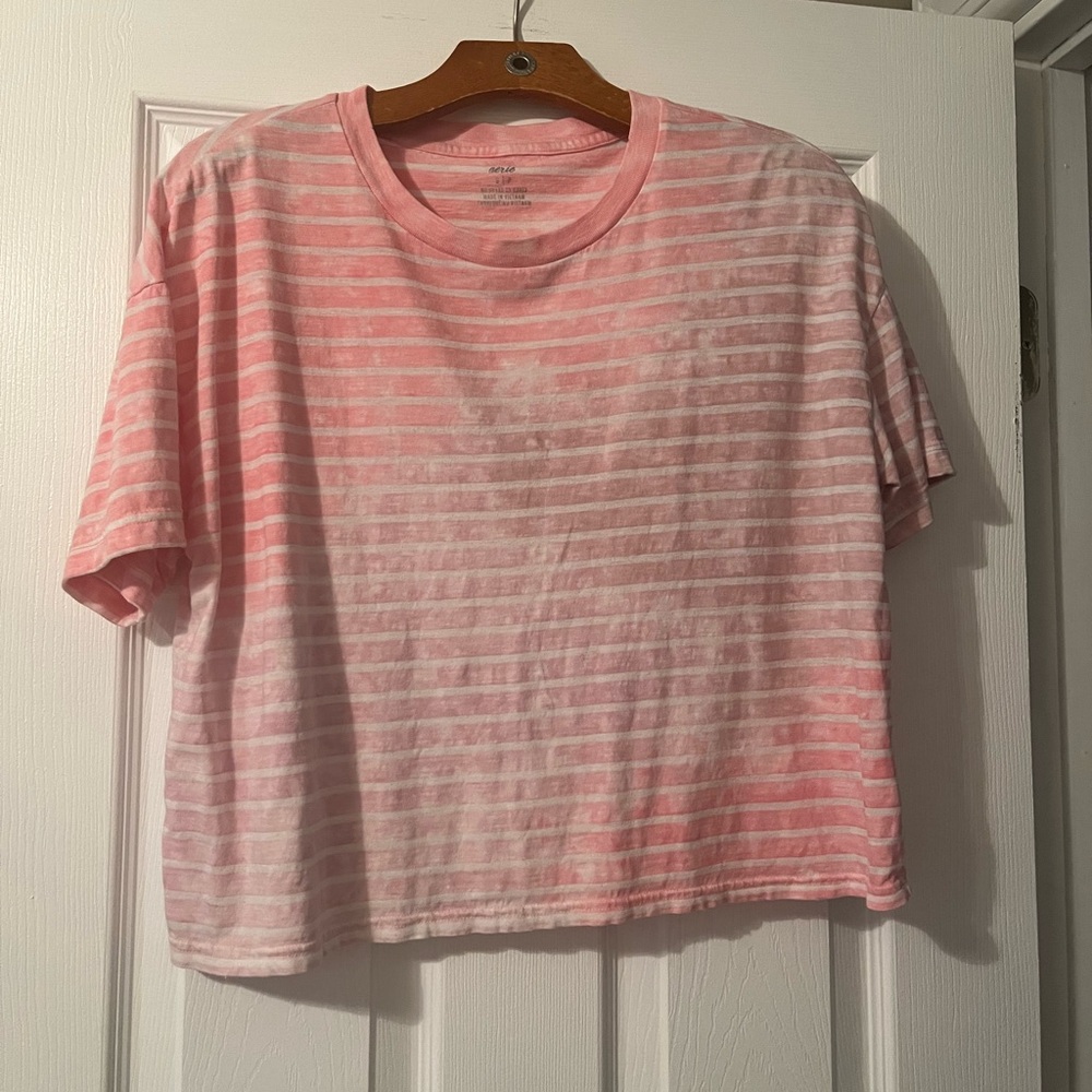 American Eagle striped dye tee